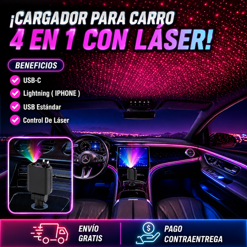 CARGADOR 4 EN 1 LASER