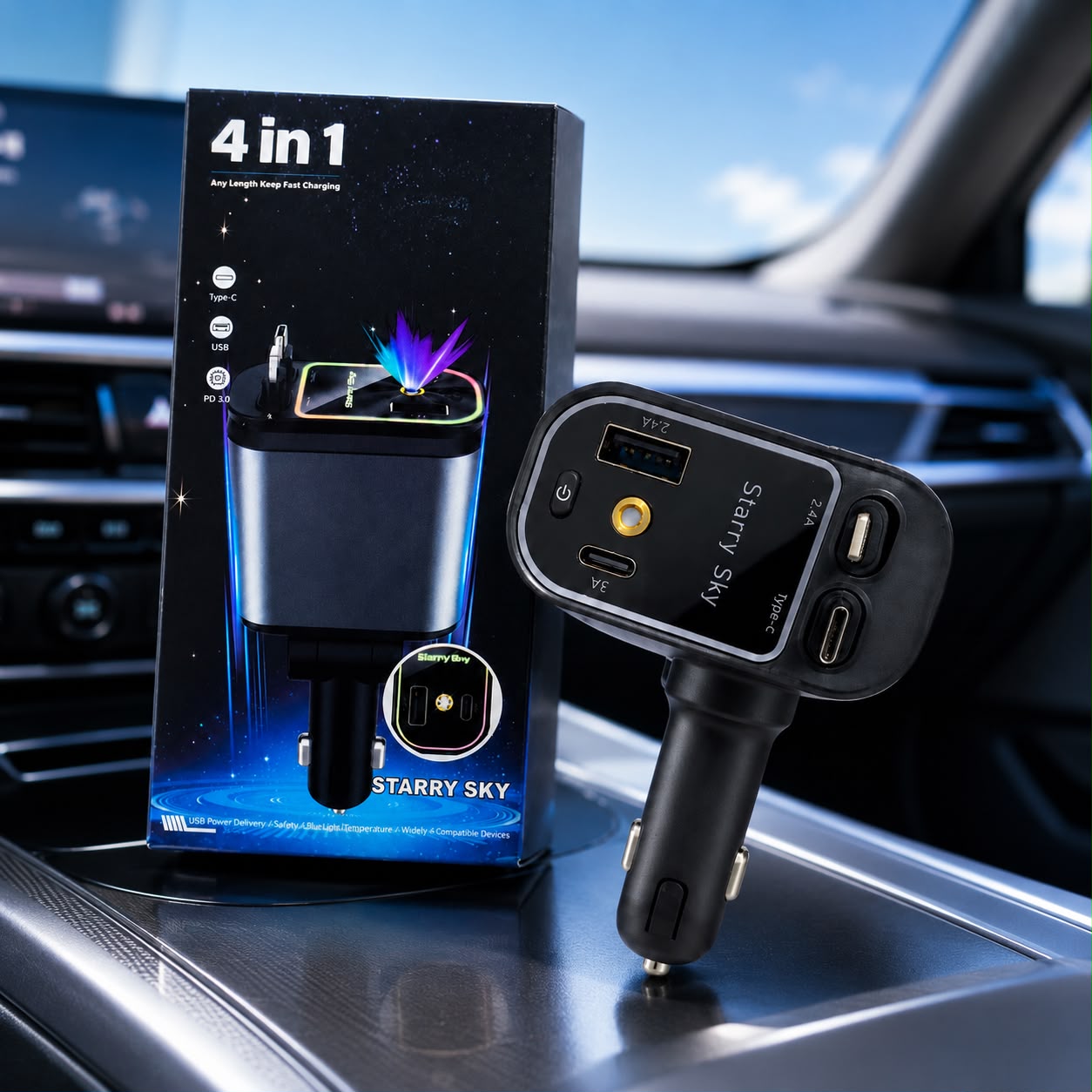 CARGADOR 4 EN 1 LASER