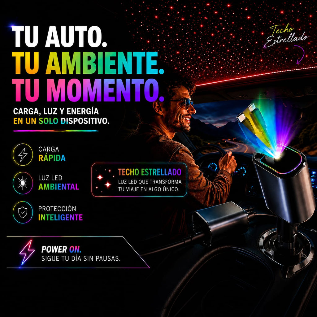 CARGADOR 4 EN 1 LASER